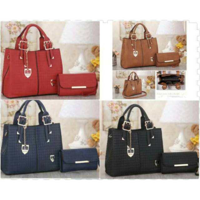 Tas Brand Lenore 2477 Black Brown Red Navi