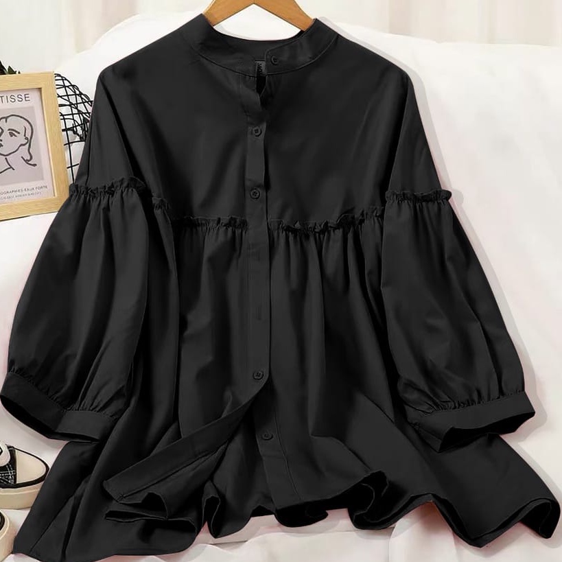 DALOVA BLOUSE/ Atasan Big Size/Baju Jumbo/blouse jumbo/kemeja jumbo LD130 kemeja wanita