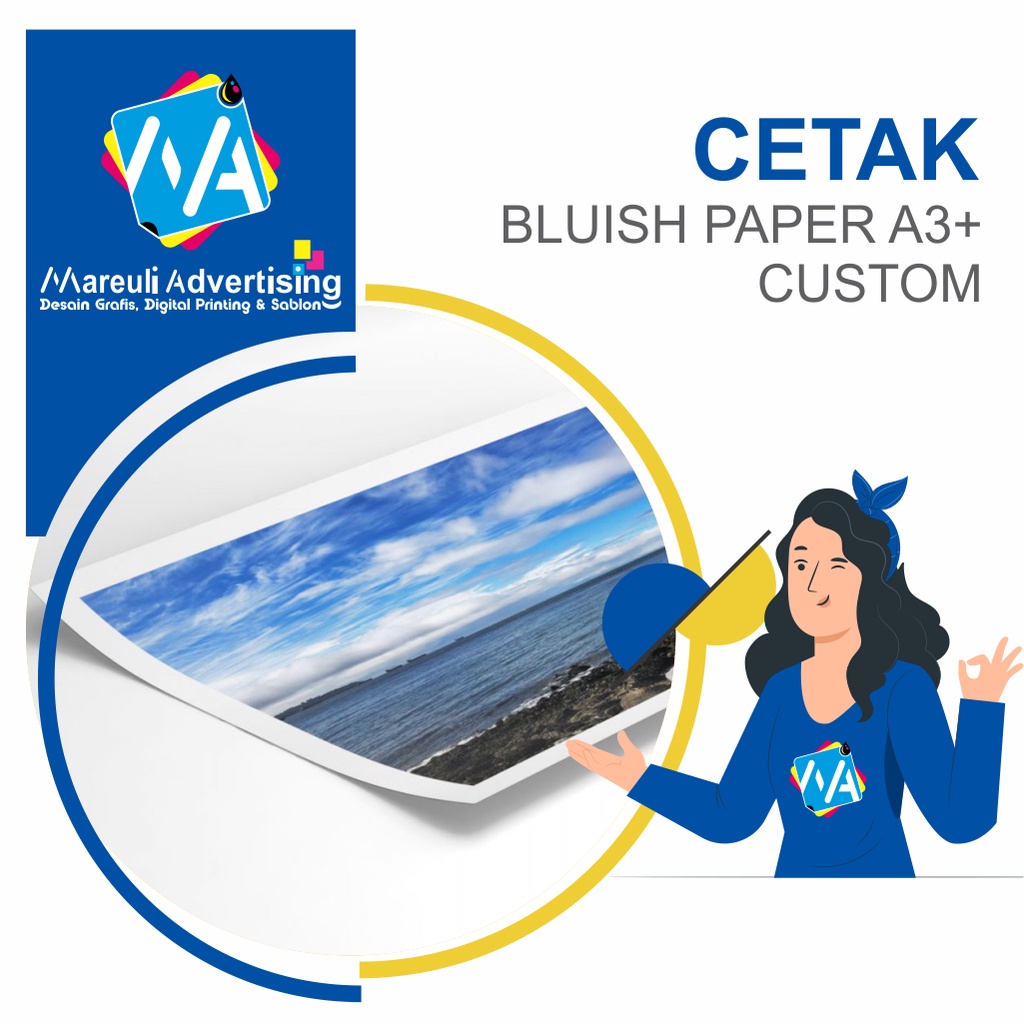 

Cetak Kertas Bluish Paper A3+ Color