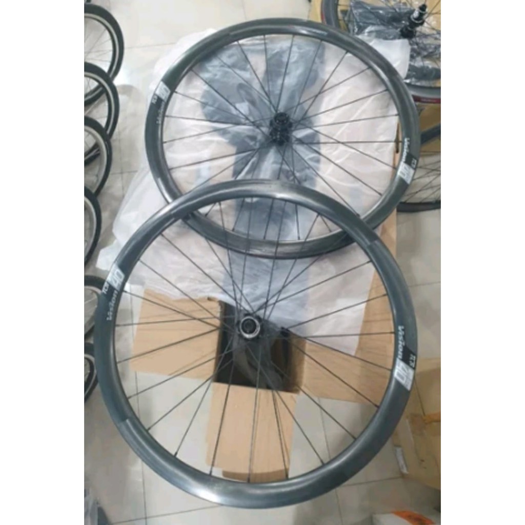 Wheelset Vision SC 40 disc brake clincher 700c Carbon
