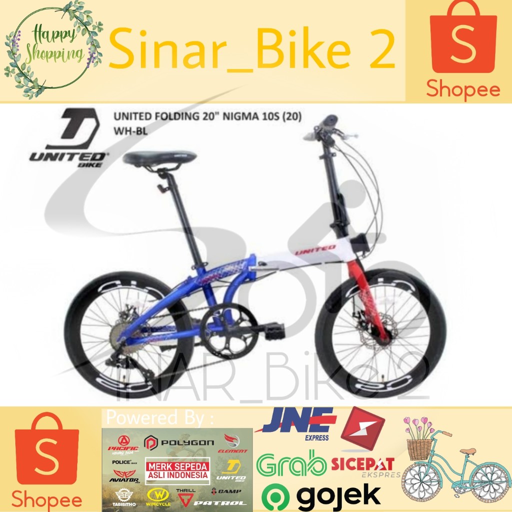 Sepeda Lipat 20Inch United Nigma 10S (Ekspedisi)