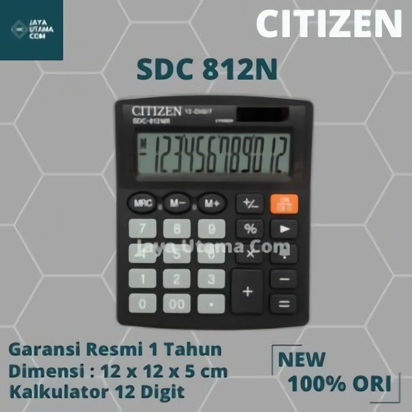

CODE100 Kalkulator Citizen SDC 812 ORIGINAL
