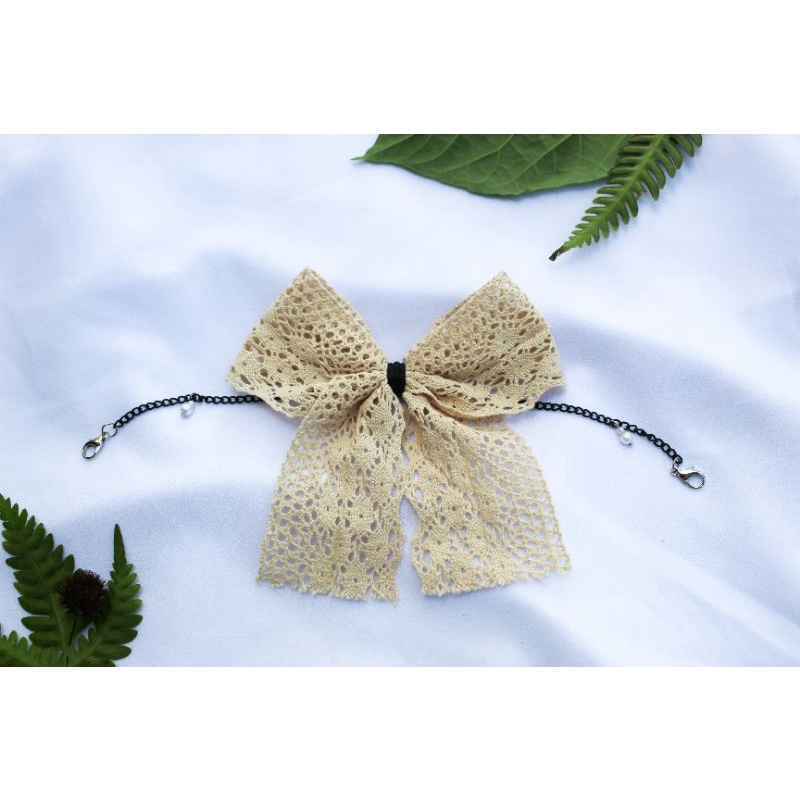 [Mohon Baca Deskripsi] KONEKTOR MASKER PITA RAJUT / RIBBON STRAP MASK RAJUT PREMIUM TERMURAH DI MAKA