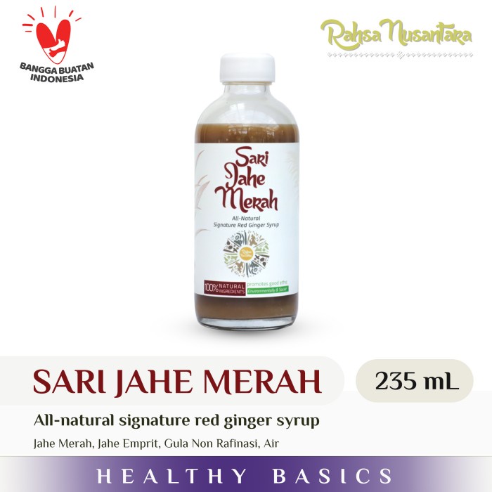 

(BISA COD) Sari Jahe Merah by Rahsa Nusantara - Jamu Sirup Herbal Tradisional