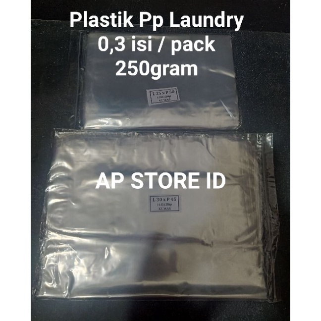 Plastik Pp Bening 0,3 / Plastik Krupuk / Plastik laundry 25x50,30x45,30x50,35x45,40x60 &amp; 45x65