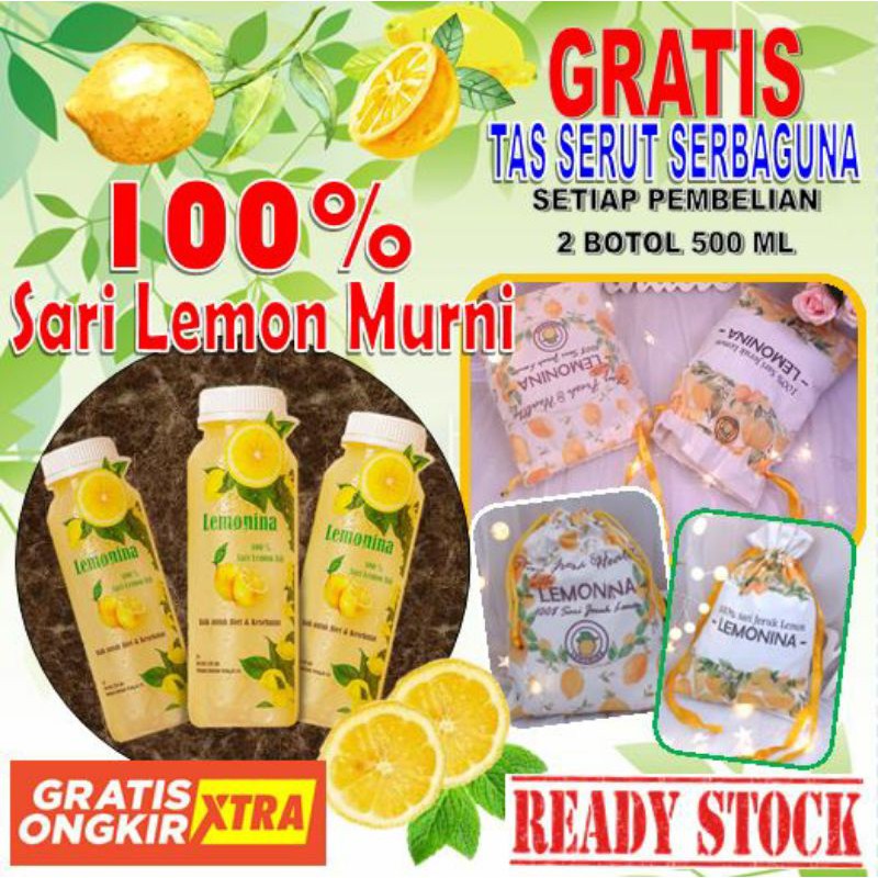 

PAKET Lemonina 500ml x2 Sari Jeruk Lemon Original DIET LEMON