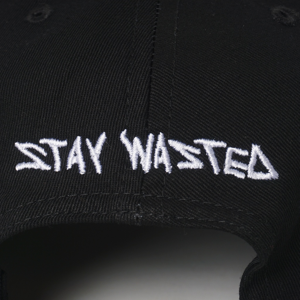 CUTS | Sixpanels Caps | STAY WASTED | Black