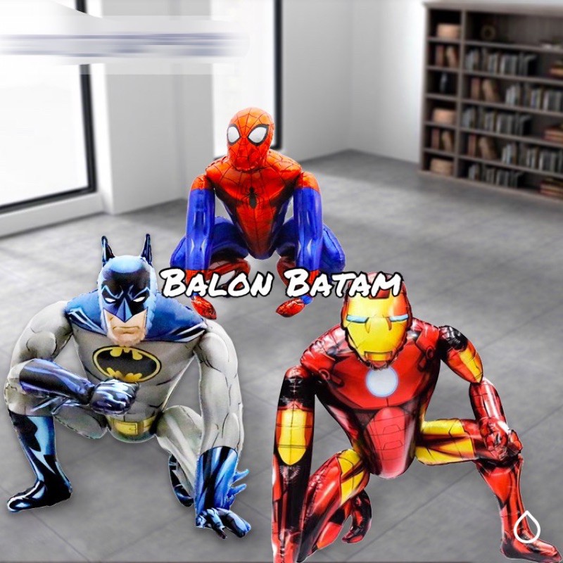 Balon 3D spiderman batman Ironman