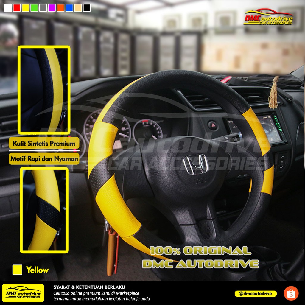 Cover Stir Mobil Brio Sarung Setir Honda Brio RS Pelindung Steer Mobil Honda Brio RS