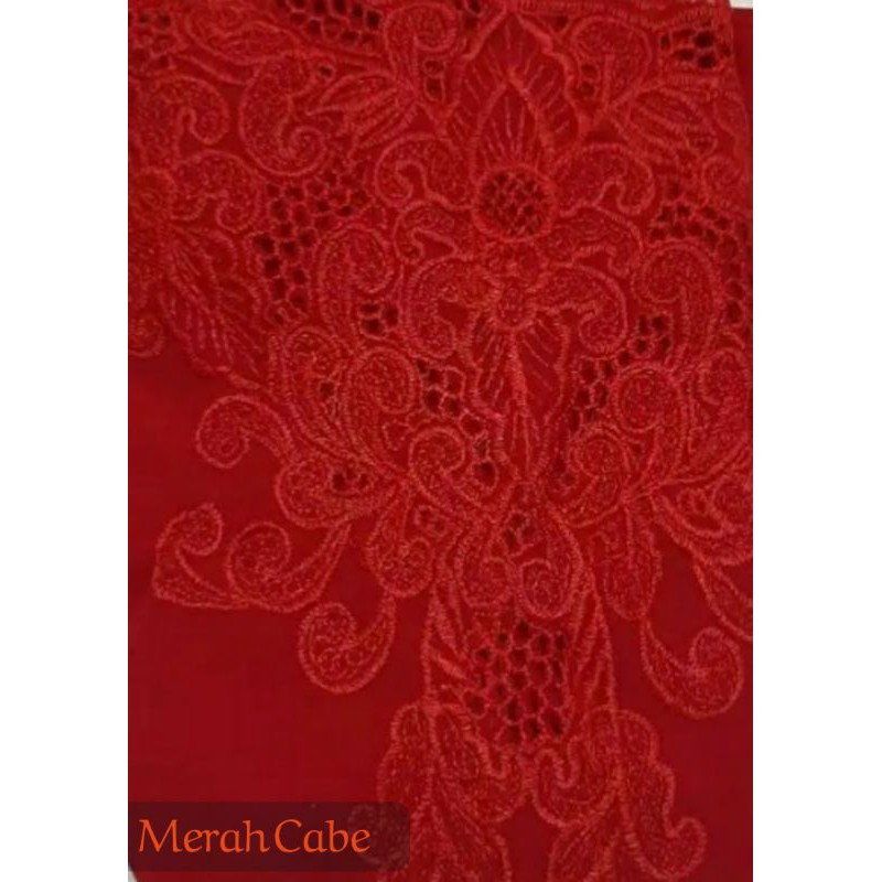 KERUDUNG YENNI WAHID//HIJAB INSTANT HOODIE.(REAL PICT)-Merah Cabe