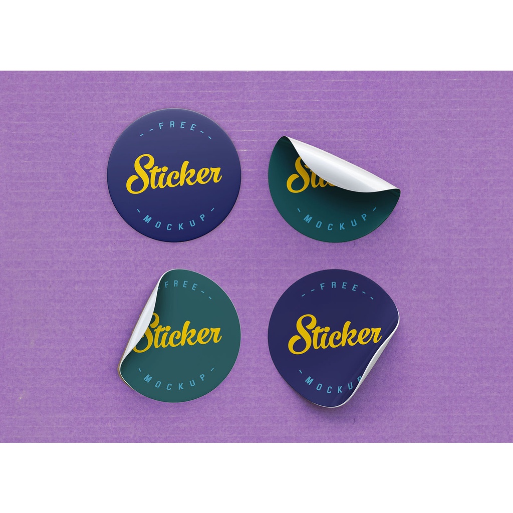 

Stiker Bundar VINYL Label Round Custom Design Product Stickers Bulat