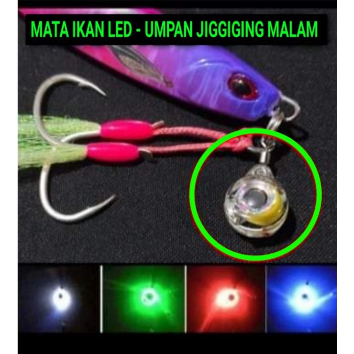Mata Ikan Led || Umpan Menyala Untuk Jigging || esca eye Led || Mata Ikan Umpan Jigging Malam || Ump