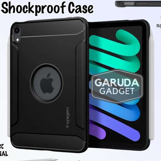 Case iPad Mini 6 Spigen Rugged Armor Soft Casing Shockproof Cover New