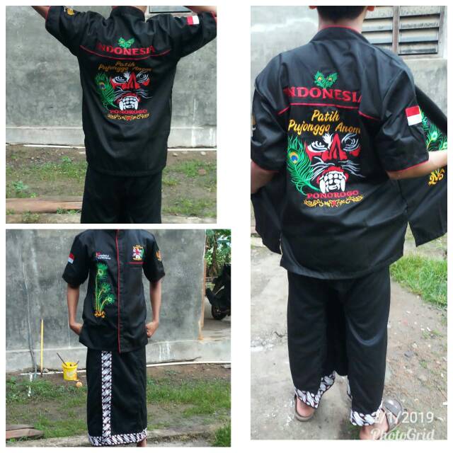 hem patih bujang ganong dan celana ubet motif setelan