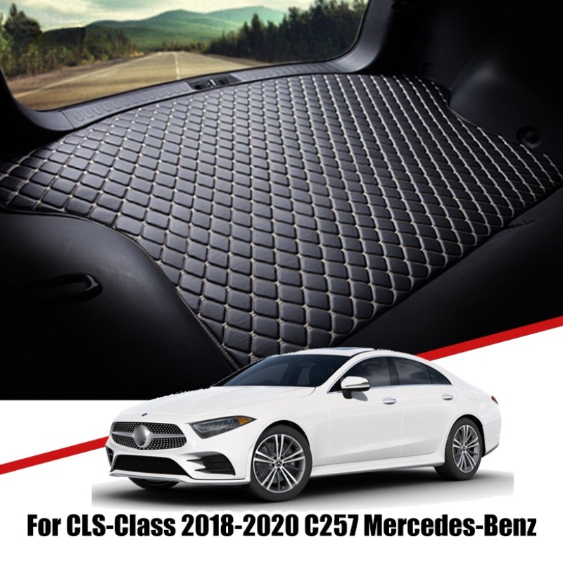 Pad Cover Interior Bagasi Mobil Bahan Kulit Untuk Mercedes Benz C257 CLS Class 2018 2019 2020