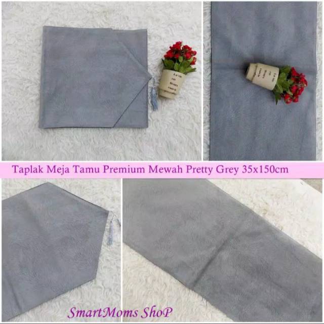  TAPLAK  MEJA  TAMU MINIMALIS  MODERN  PRETTY GREY 35X150 