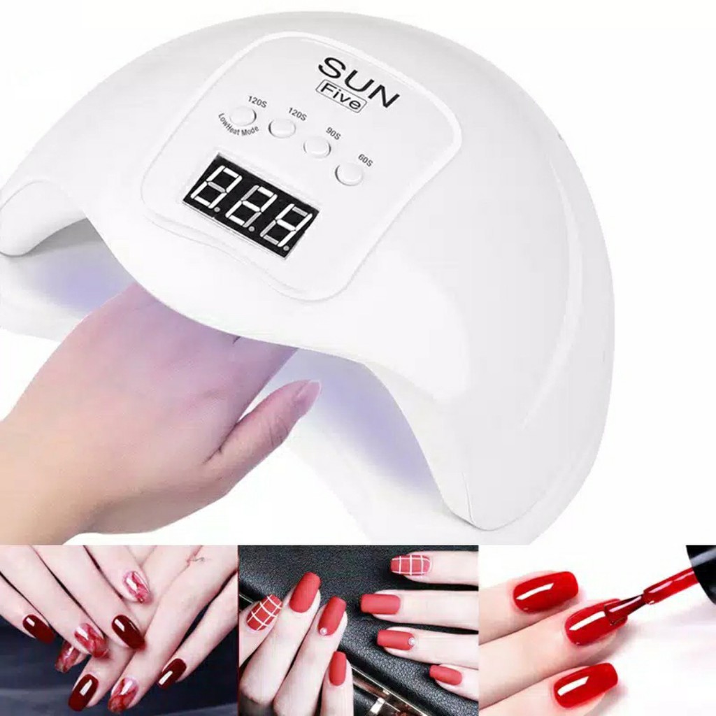 Lampu Pengering Kutek Nail Gel Sun Five 48W UV LED Manicure