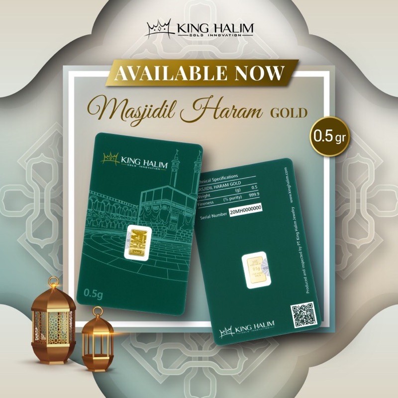 Logam Mulia Emas King Halim 0,5gr-Masjidil Haram