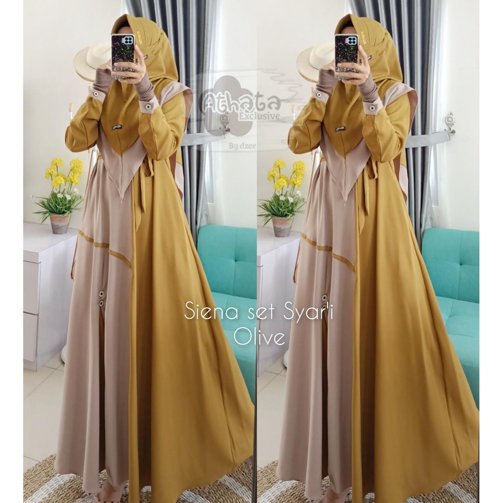 [AGEN RESMI ATHATA] SIENA SET SYAR'I ORI ATHATA BY DZEE GAMIS SET KHIMAR REMAJA KEKINIAN