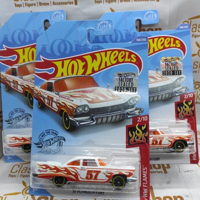 HOT WHEELS 57 PLYMOUTH FURY WHITE PUTIH EXCLUSIVE FACTORY SEALED 2020