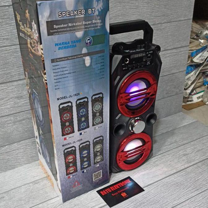 Terbaik ✅ new speaker Bluetooth karaoke plus mic kabel f6581 / f6582 BT salon aktif with radio fm jl