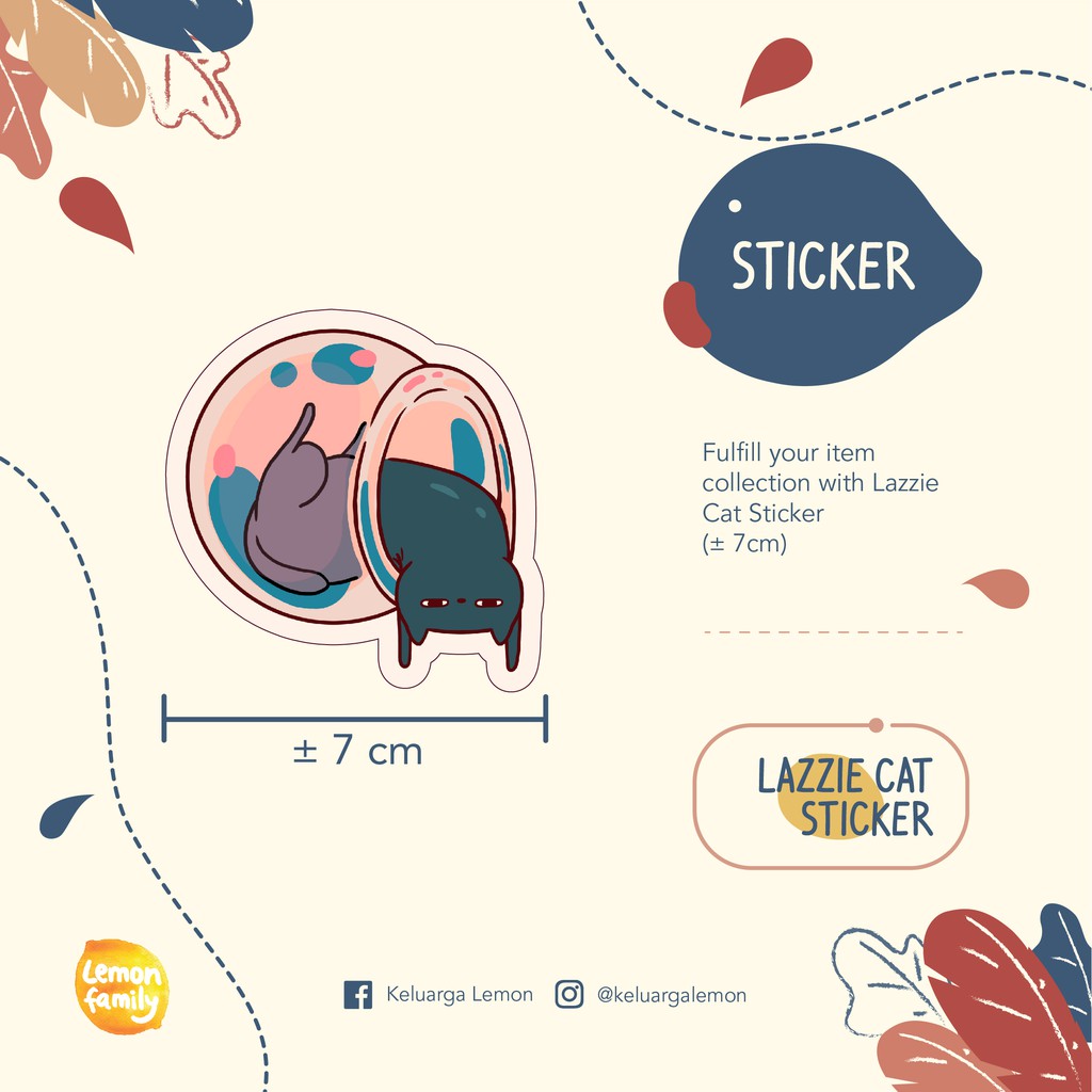 

Sticker Lazzie Cat - Stiker Mini - Vinyl