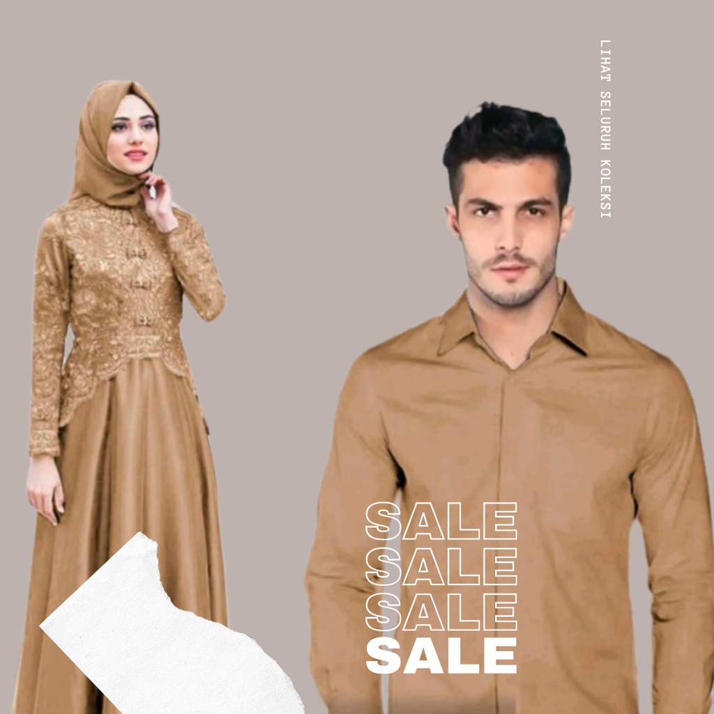 Couple Irwansyah Batik Pasangan Sarimbit Couple Baju Capel Keluarga Kemeja Capelan Suami Istri Kapel