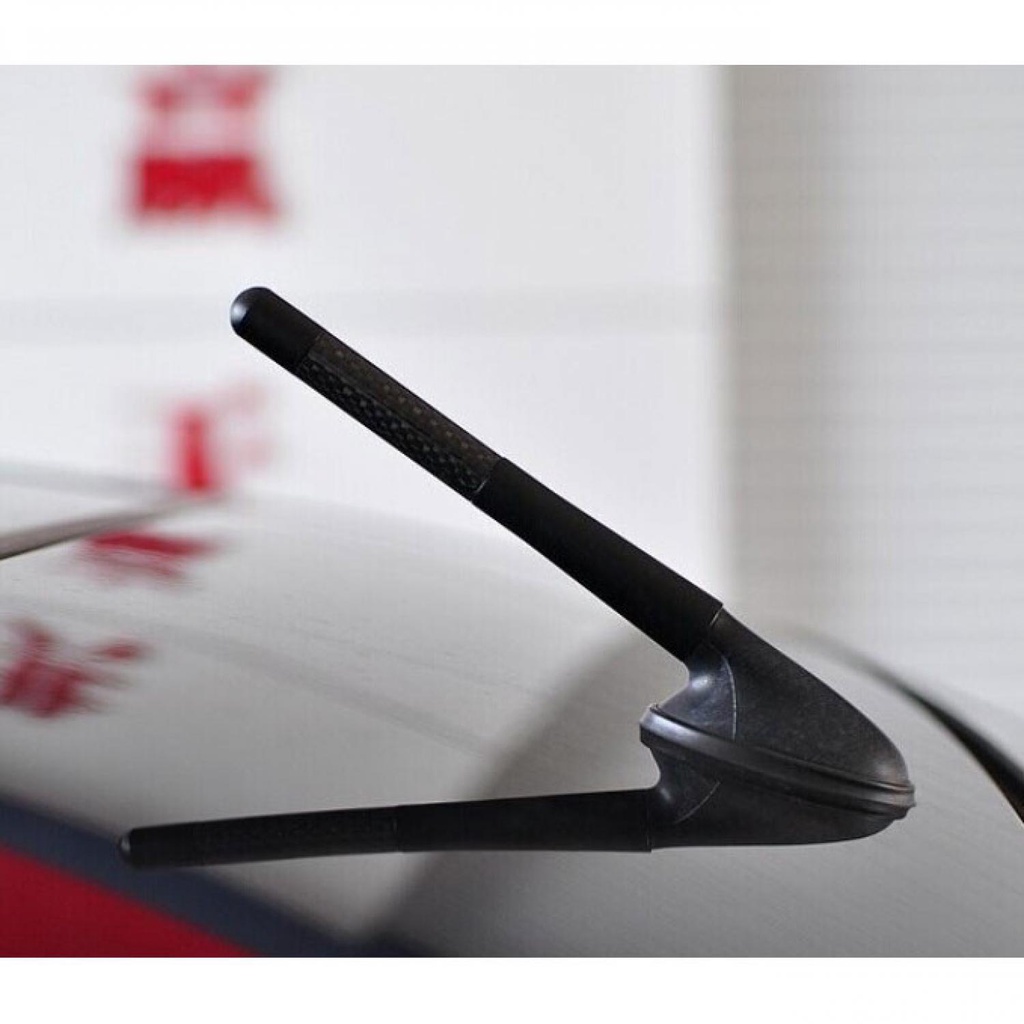 (100% BARANG ORI) JIUWAN Antena Mobil Metal Carbon Fiber - W2C