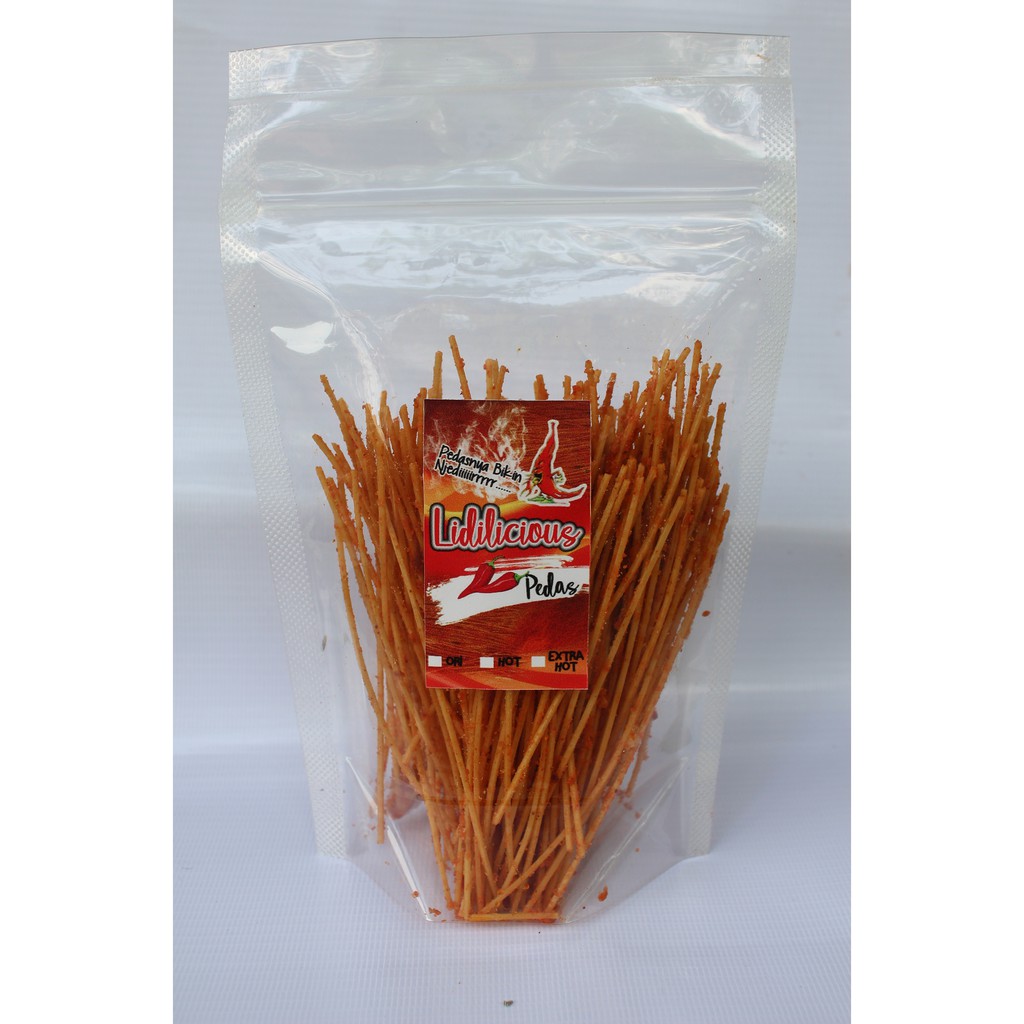 

Mie lidi lidian mie biting cemilan kekinian kemasan 100 gram
