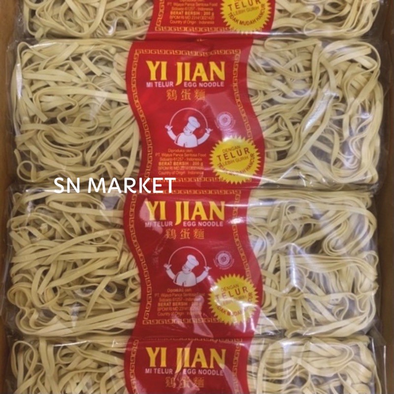 

Mie Telur Yi Jian Lebar 200 gr