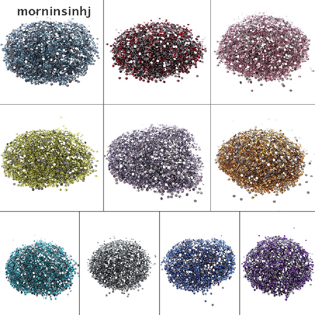 Mornin 10000pcs Kristal Jelly Flatback 3mm Untuk Dekorasi Nail Art