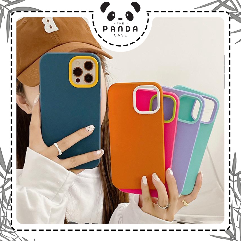 [TPC] Casing IPHONE Pop Hybrid Case Two Colors Macaron Silicon Candy Color 12 PRO MAX 13 MINI PRO PRO MAX IP051