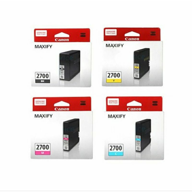 tinta canon maxify 2700 1set 4warna printer mb5370.mb5070