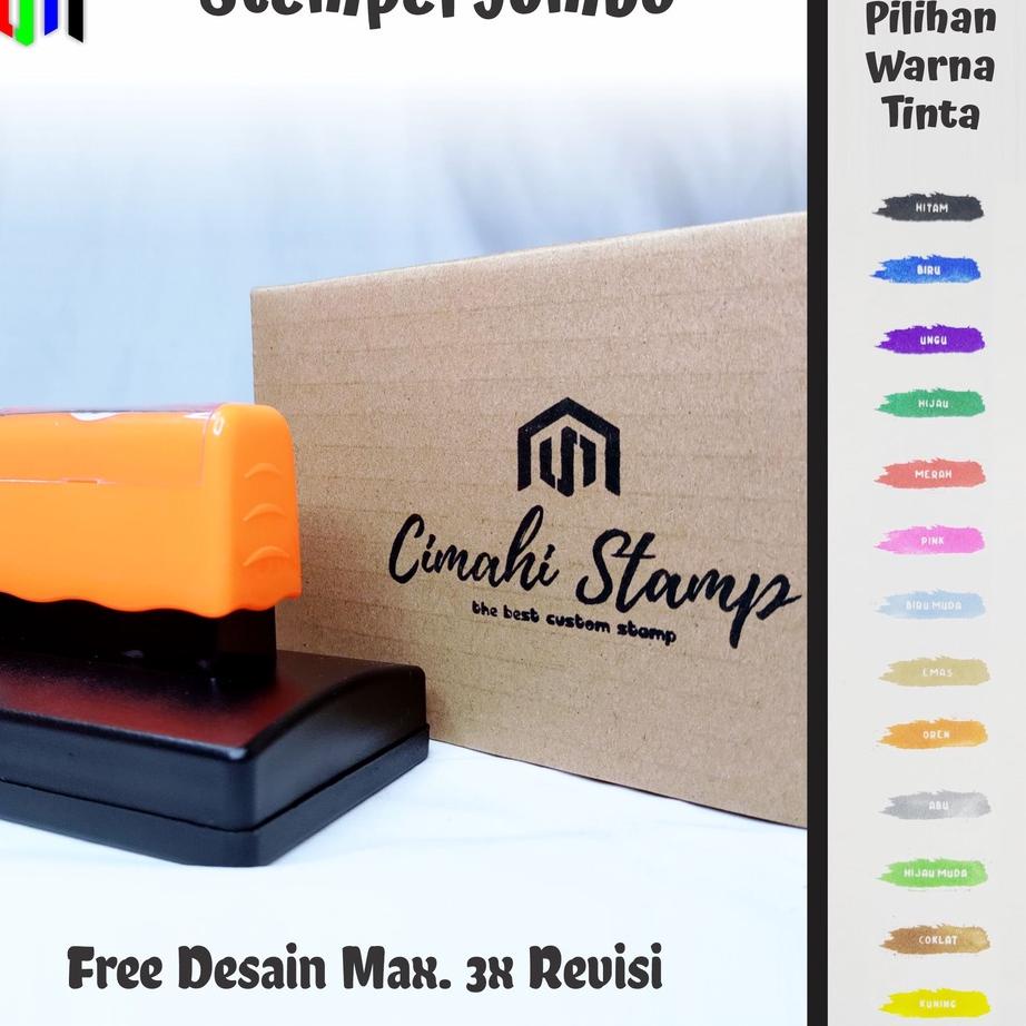 

Best - CETAK CUSTOM STEMPEL FLASH JUMBO / STEMPEL BESAR UNTUK CAP KARDUS / LABEL
