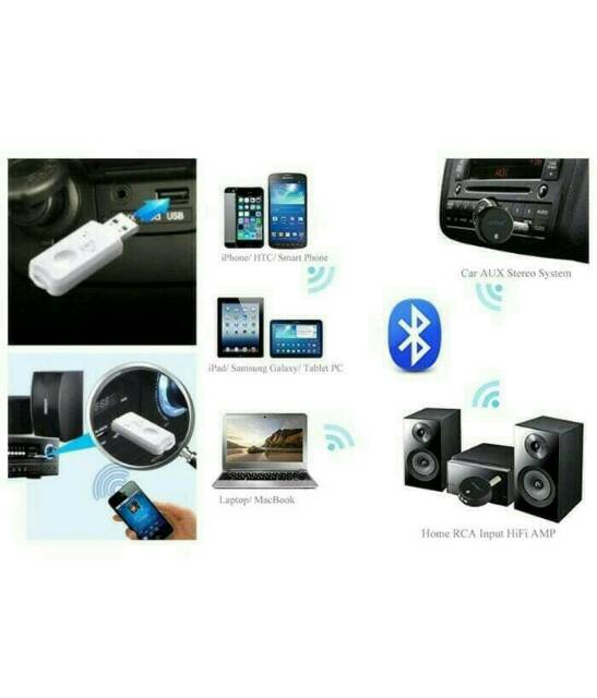 DONGLE BLUETOOTH AUDIO RECEIVER TANPA CHARGER TANPA AUX