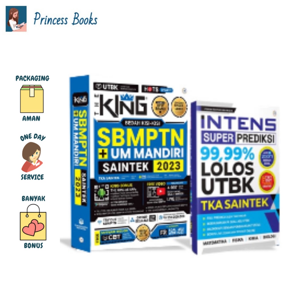 BUKU THE KING BEDAH KISI-KISI MATERI SBMPTN DAN MANDIRI SAINTEK 2023 FREE INTENS LOLOS UTBK SAINTEK 