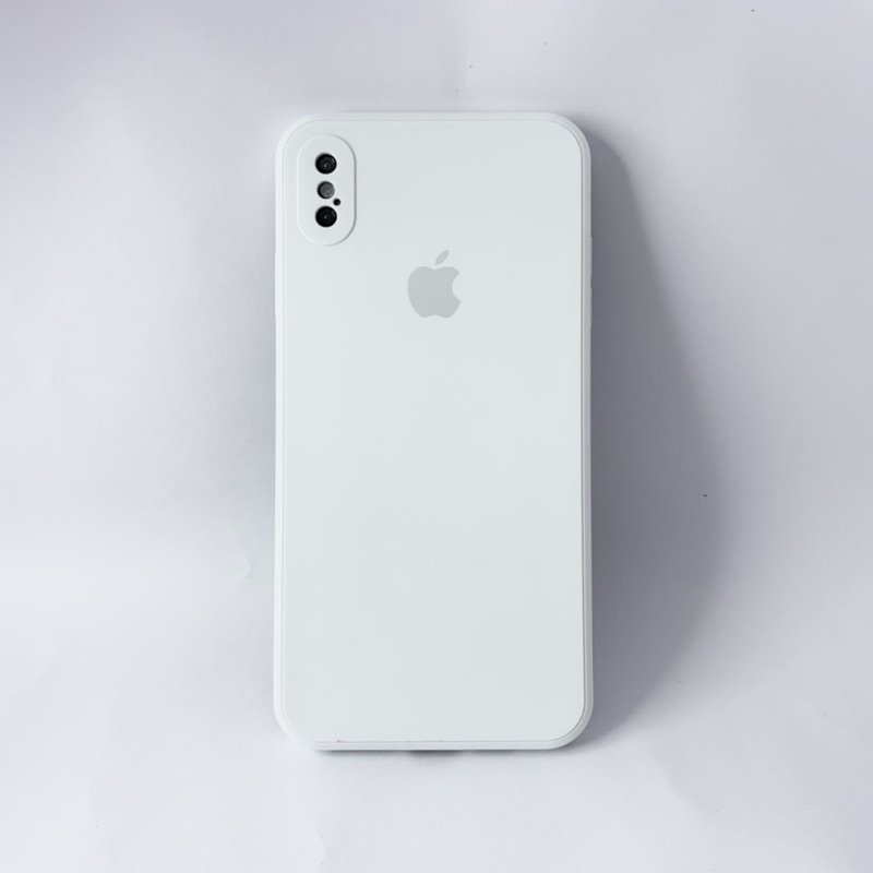 Case iphone Flat / Silicone case apple / Casing iphone bludru - WHITE