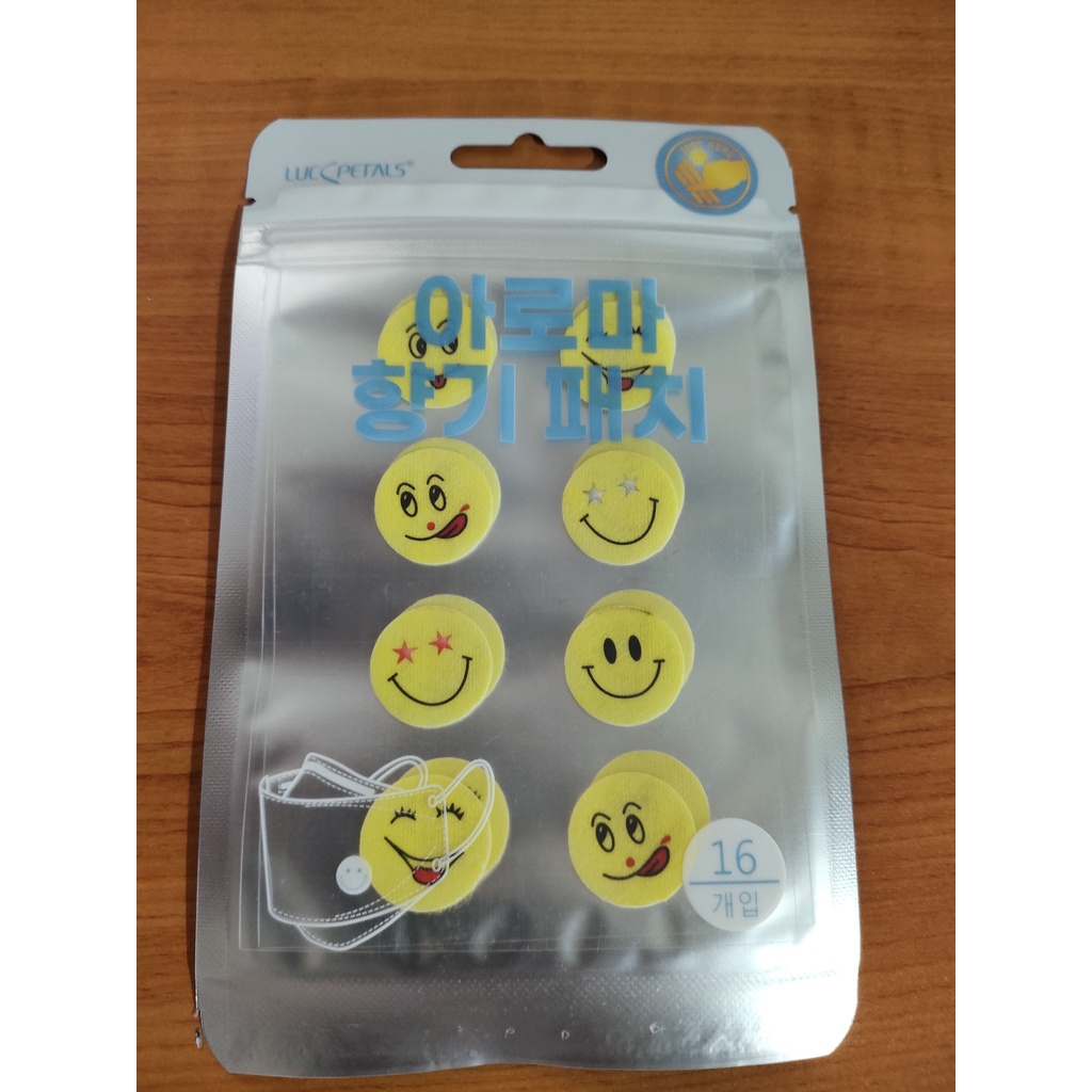 Sticker Masker Aroma Lemon / Mint Korea Mask Patch Stiker Tempel Pewangi Fresh Aromatherapy mw