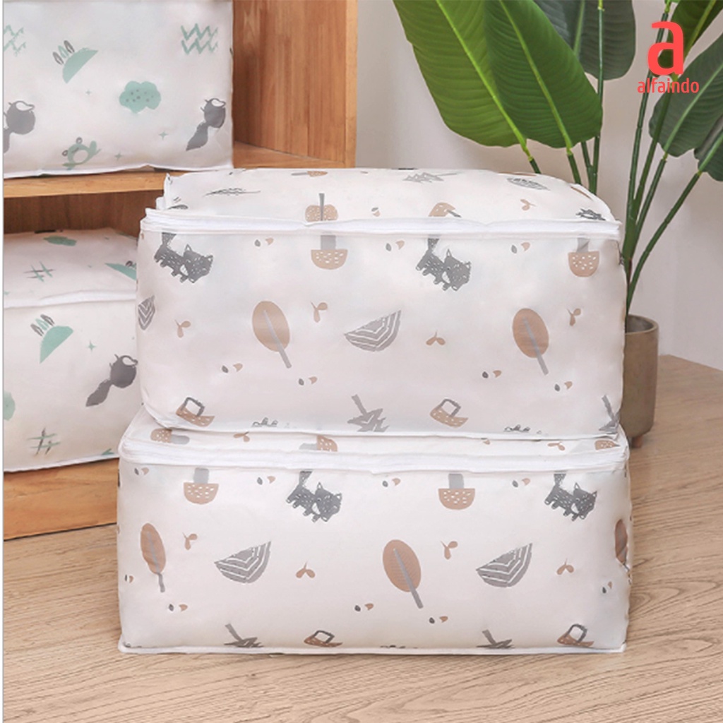 Alfaindo Tempat Penyimpanan Serbaguna Pakaian Selimut Storage Bag - TP011