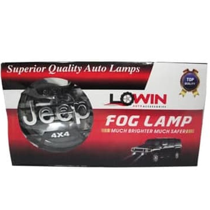 FOGLAMP | LAMPU KABUT LOWIN LW047B SUPER JEEP 4x4 - CLEAR