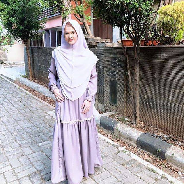 GAMIS CREPE HAURA DRESS BY ATTIN HIJAB