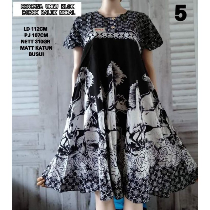 DASTER PAYUNG/ORIGINAL KENCANA UNGU BAHAN KATUN MOTIF RANDOM