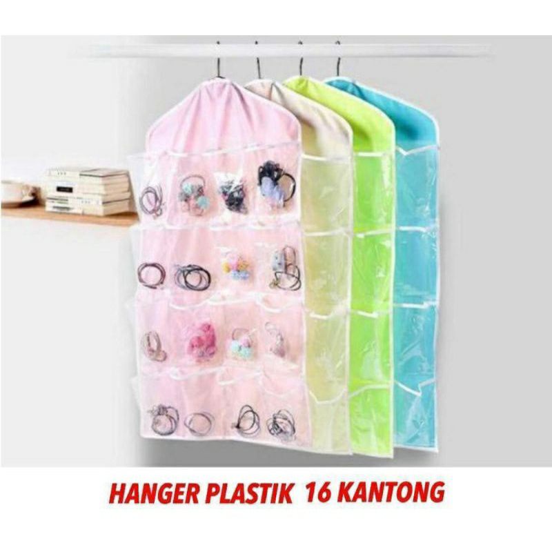 hanger plastik 16 kantong