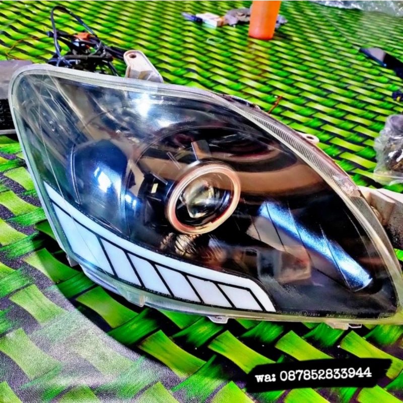 headlamp vios gen 2 costum