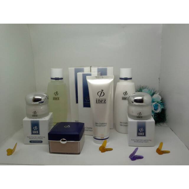 INEZ MILK CLEANSER/ FACIAL FOAM/ TONER/ DAY CREAM/ NIGHT CREAM