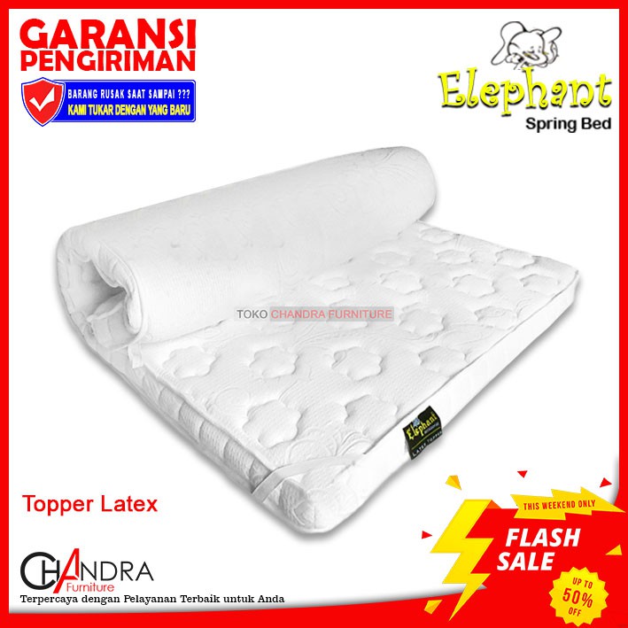 Topper Latex Elephant Tebal 10cm | Latex Topper | Mattress Topper Original