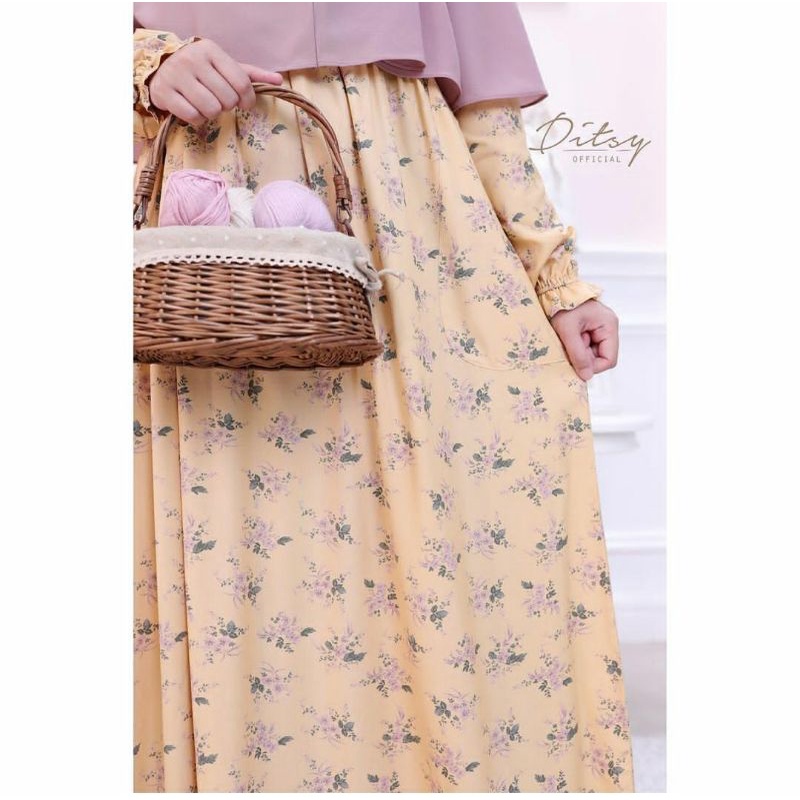 Nualla Yellow S Ditsy