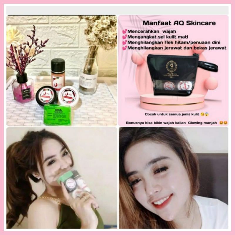 [COD] CREAM AQ ORIGINAL ~ PAKET GLOWING CREAM KRIM AQ SKINCARE LEMBUT ~ SKIN CARE PEMUTIH WAJAH GLOW