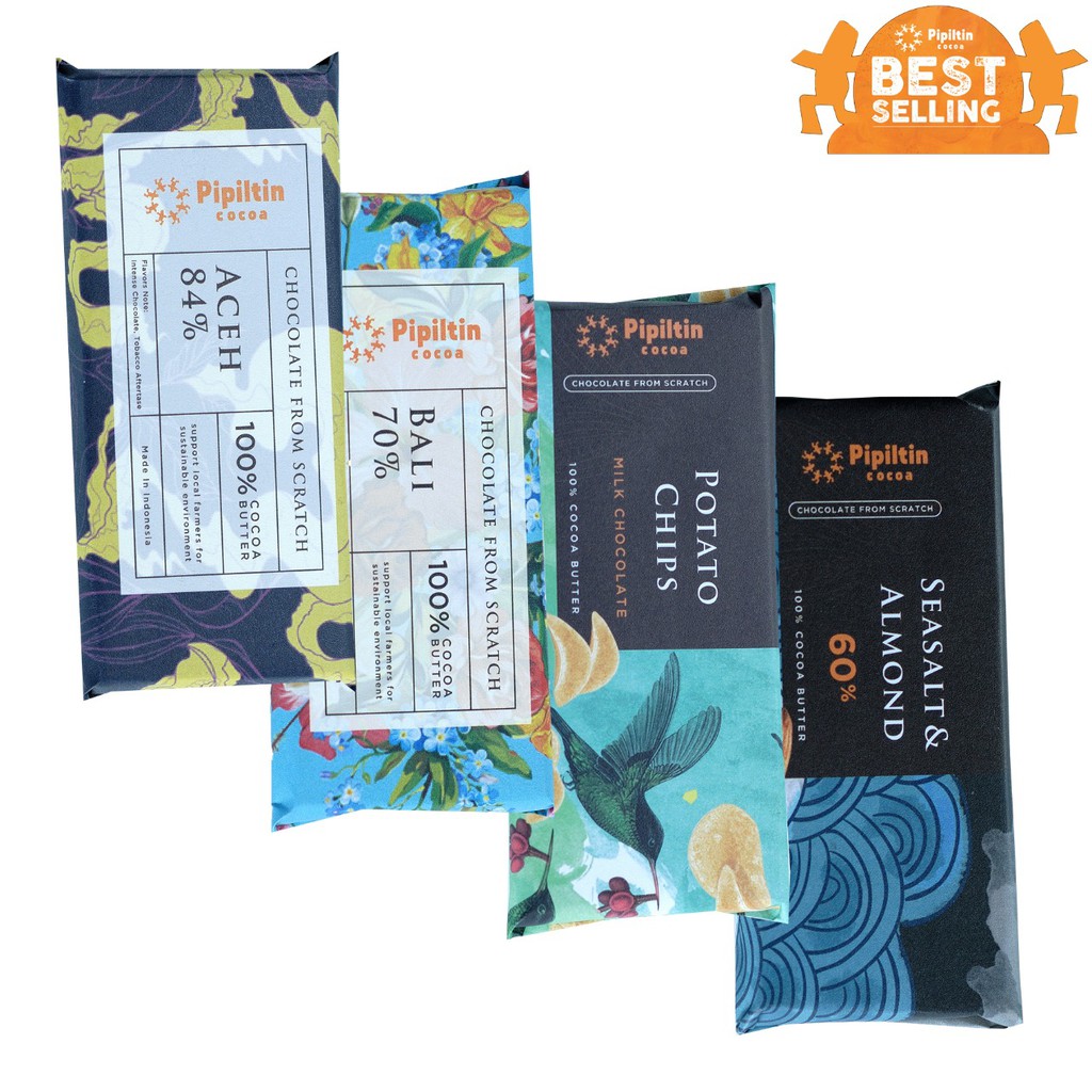 

Pipiltin Cocoa Package 4 Choco Bar 35gr