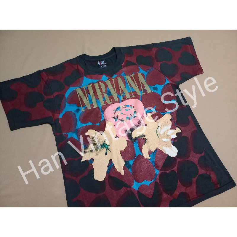 Nirvana Heart Shape Vintage T-Shirt